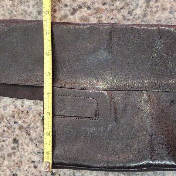 "NINE WEST" Above the knee black leather boots. SZ. 7.5 genuine leather. Perfect - Picture 9 of 17